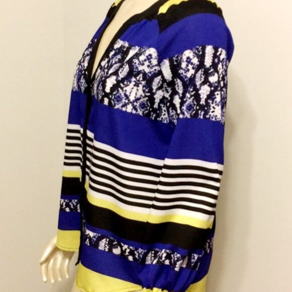 Calvin Klein Womens Button Front Blouse Small - Picture 2 of 10